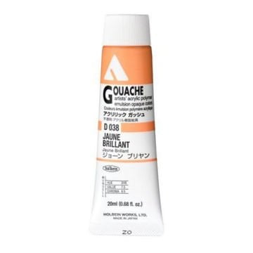 Holbein Akrilik Guaj Boya 20 ml D038 Jaune Brillant