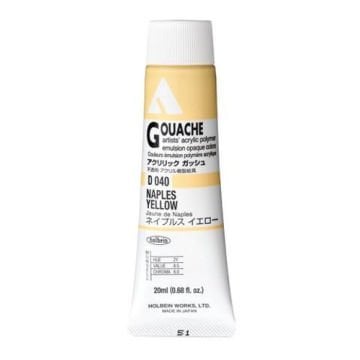 Holbein Akrilik Guaj Boya 20 ml D040 Naples Yellow