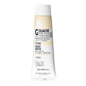 Holbein Akrilik Guaj Boya 20 ml D042 Ivory White
