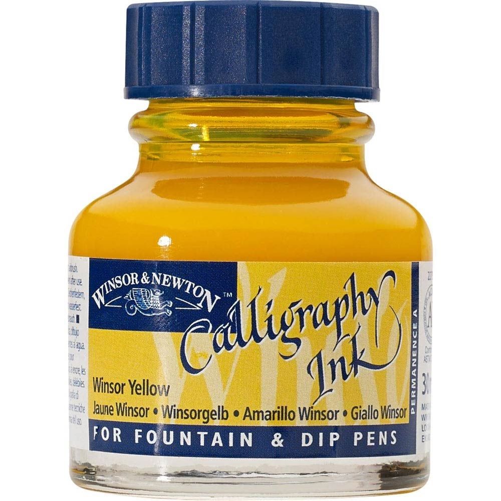 Winsor & Newton 730 Winsor Yellow Calligraphy Mürekkebi 30 ml