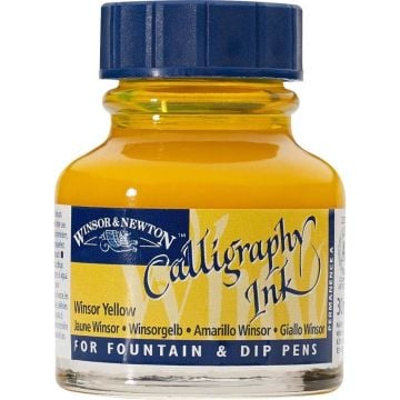 Winsor & Newton 730 Winsor Yellow Calligraphy Mürekkebi 30 ml