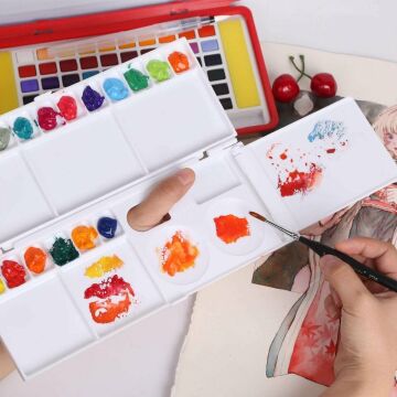 Gvn Art Çok Fonksiyonlu Plastik Resim Paleti 10x21 cm DC-703