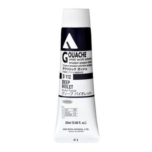 Holbein Akrilik Guaj Boya 20 ml D112 Deep Violet
