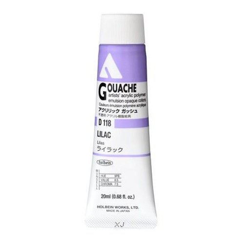 Holbein Akrilik Guaj Boya 20 ml D118 Lilac