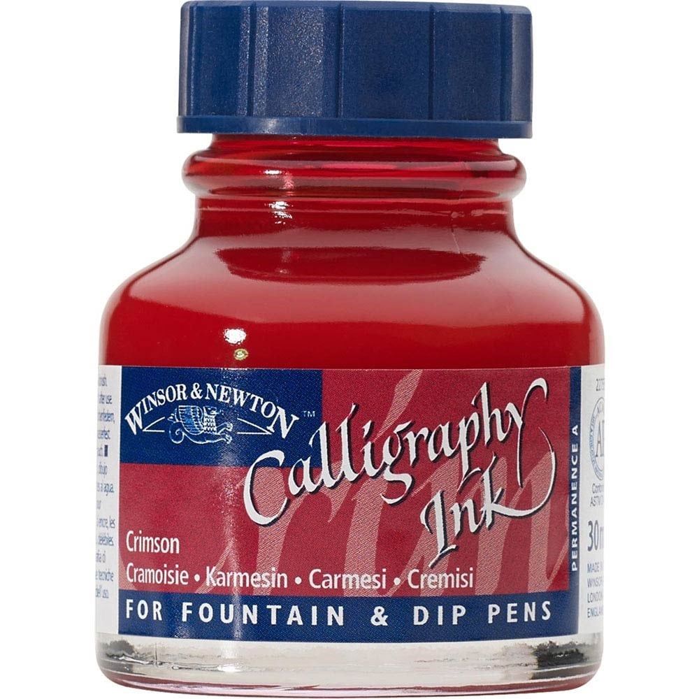 Winsor & Newton 203 Crimson Calligraphy Mürekkebi 30 ml