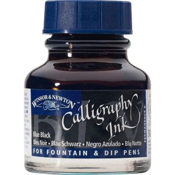 Winsor & Newton 034 Blue Black Calligraphy Mürekkebi 30 ml