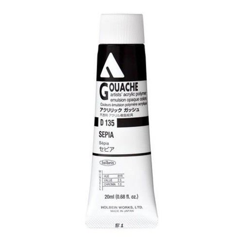Holbein Akrilik Guaj Boya 20 ml D135 Sepia