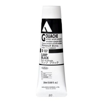 Holbein Akrilik Guaj Boya 20 ml D137 Lamp Black
