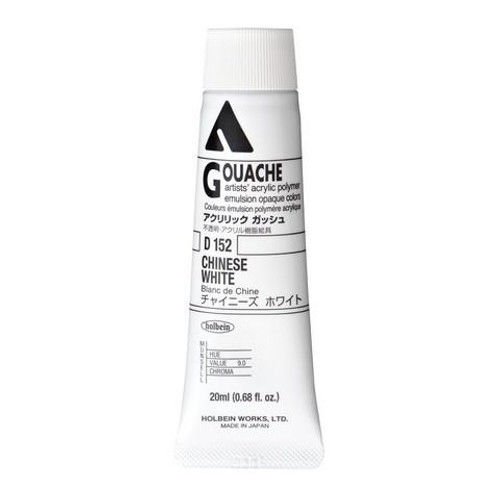Holbein Akrilik Guaj Boya 20 ml D152 Chinese White