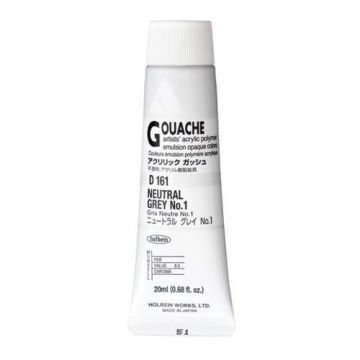 Holbein Akrilik Guaj Boya 20 ml D161 Neutral Grey No.1
