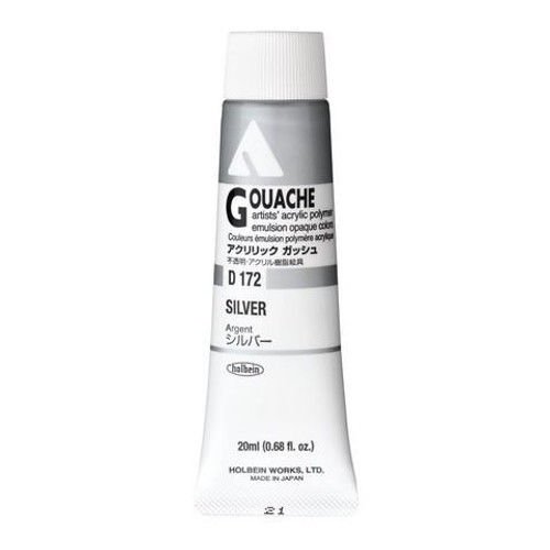 Holbein Akrilik Guaj Boya 20 ml D172 Silver