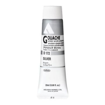 Holbein Akrilik Guaj Boya 20 ml D172 Silver