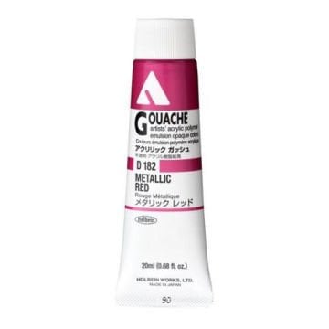 Holbein Akrilik Guaj Boya 20 ml D182 Metallic Red