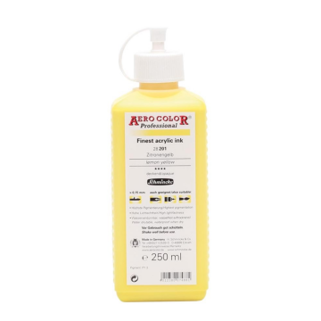 Schmincke Aerocolor Akrilik Mürekkep 250 ml 201 Lemon Yellow