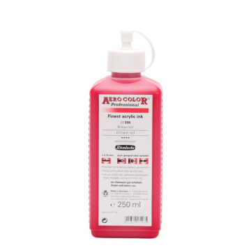 Schmincke Aerocolor Akrilik Mürekkep 250 ml 306 Brilliant Red