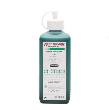 Schmincke Aerocolor Akrilik Mürekkep 250 ml 501 Brilliant Green