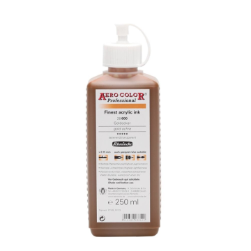 Schmincke Aerocolor Akrilik Mürekkep 250 ml 600 Gold Ochre