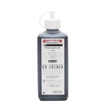 Schmincke Aerocolor Akrilik Mürekkep 250 ml 701 Neutral Grey