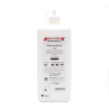 Schmincke Aerocolor Akrilik Mürekkep 1000 ml 101 Supra White Opaque