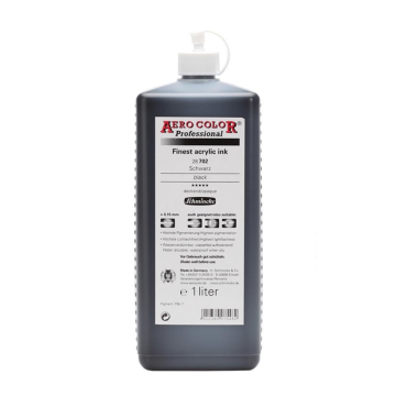 Schmincke Aerocolor Akrilik Mürekkep 1000 ml 702 Black