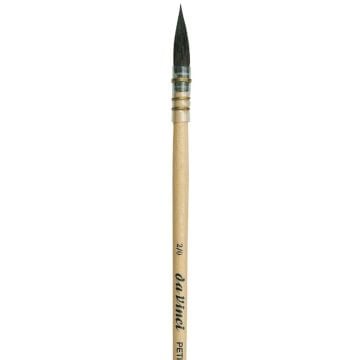 Da Vinci 418 Serisi Fırça No:2/0 petit gris pur mavi rus sincap kılı yuvarlak fıransız sulu boya fırçası
