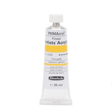Schmincke 208 Titanium Yellow Primacryl Artist Akrilik Boya 35 ml Seri 2