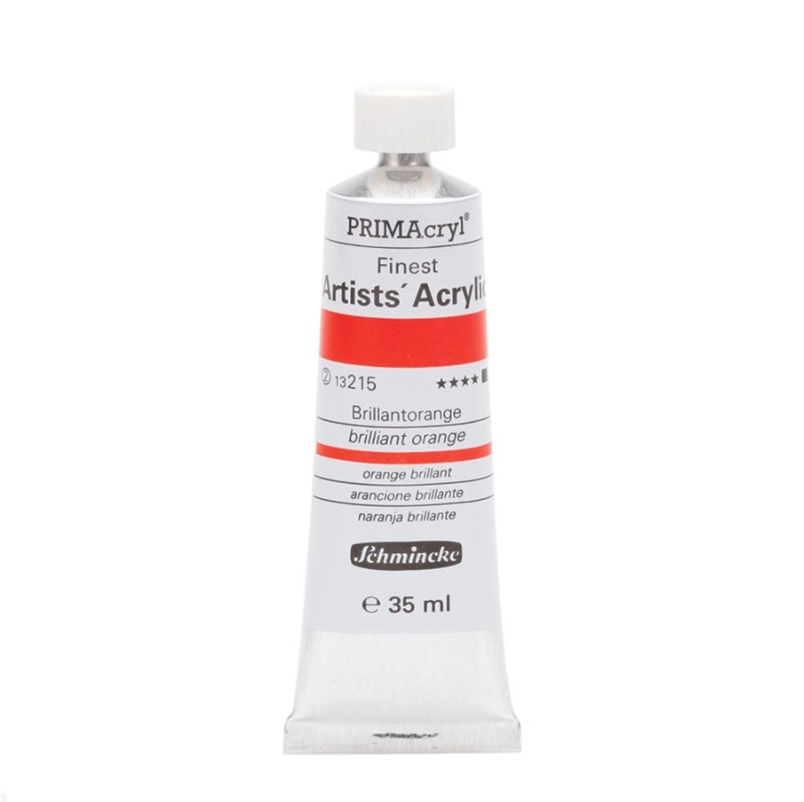 Schmincke 215 Brilliant Orange Primacryl Artist Akrilik Boya 35 ml Seri 2