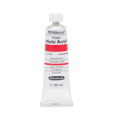 Schmincke 318 Vermilion Red Primacryl Artist Akrilik Boya 35 ml Seri 3