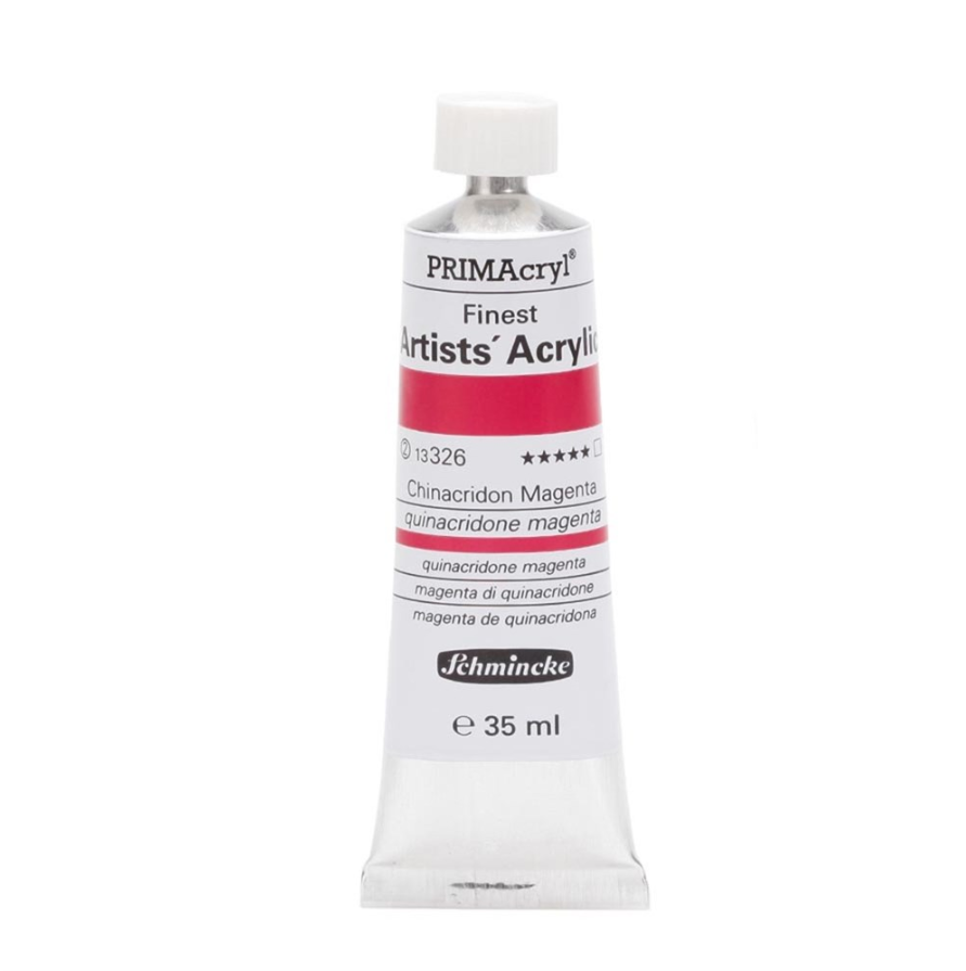 Schmincke 326 Quinacridone Magenta Primacryl Artist Akrilik Boya 35 ml Seri 2