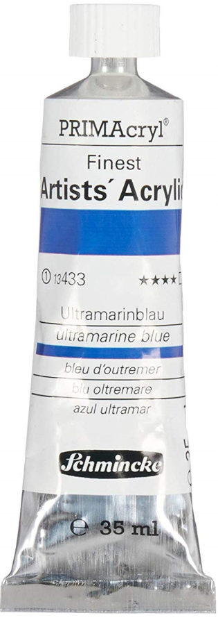 Schmincke 433 Ultramarine Blue Primacryl Artist Akrilik Boya 35 ml Seri 1
