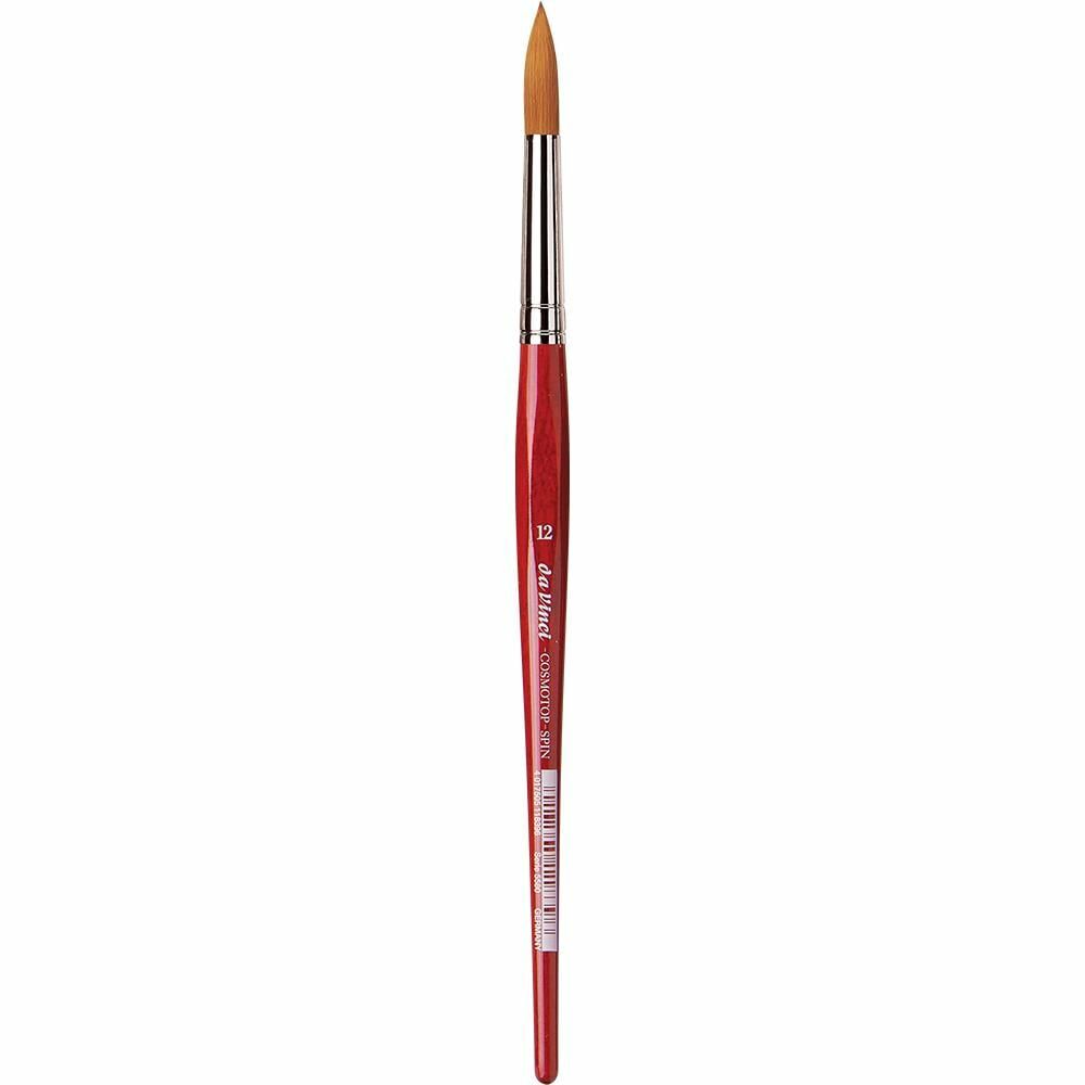 Da Vinci 5580 Serisi Fırça No:12 Cosmotop Spin Sentetik Yuvarlak Sulu Boya Fırçası