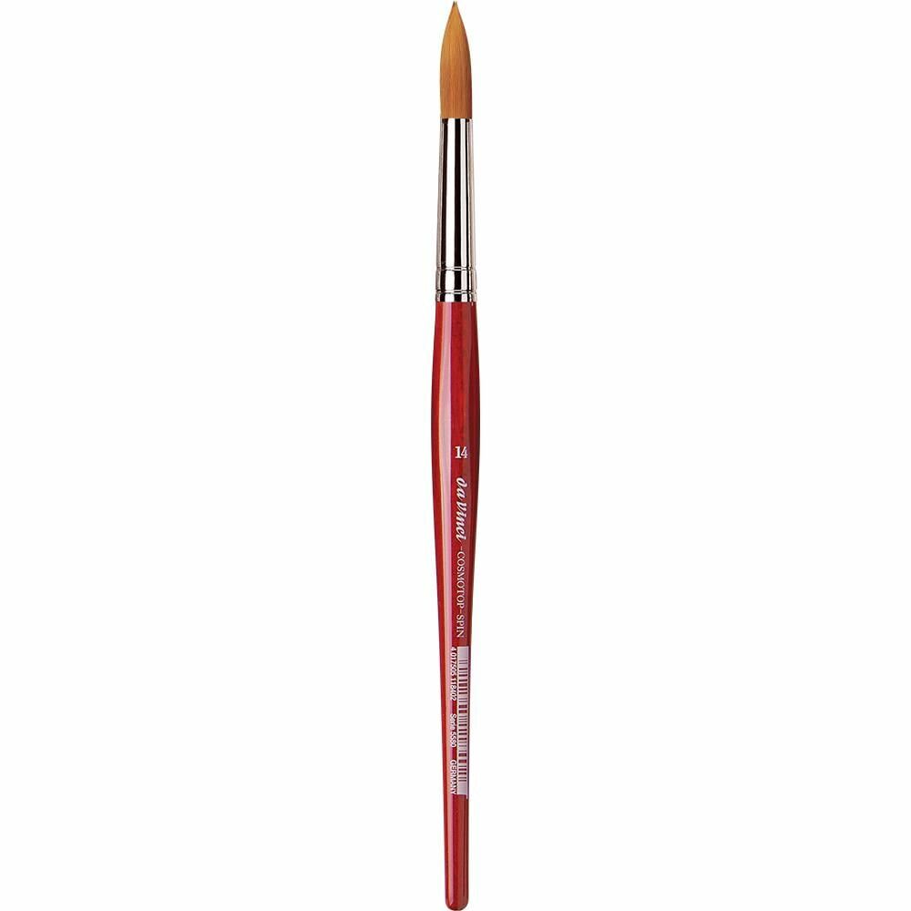 Da Vinci 5580 Serisi Fırça No:14 Cosmotop Spin Sentetik Yuvarlak Sulu Boya Fırçası