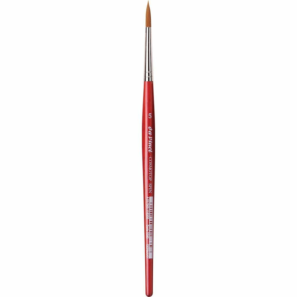 Da Vinci 5580 Serisi Fırça No:5 Cosmotop Spin Sentetik Yuvarlak Sulu Boya Fırçası