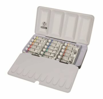 Schmincke Horadam Aquarell metal kutu artist sulu boya seti 18 x 5 ml 74118
