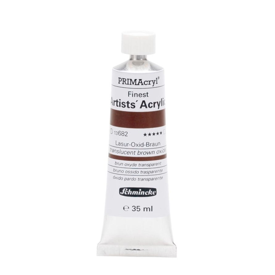 Schmincke 682 Transparent Brown Oxide Primacryl Artist Akrilik Boya 35 ml Seri 1