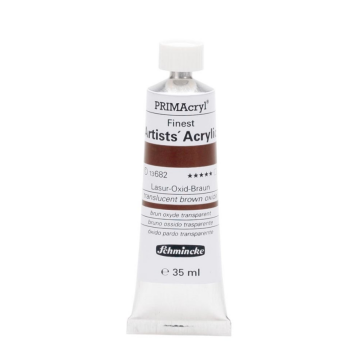 Schmincke 682 Transparent Brown Oxide Primacryl Artist Akrilik Boya 35 ml Seri 1