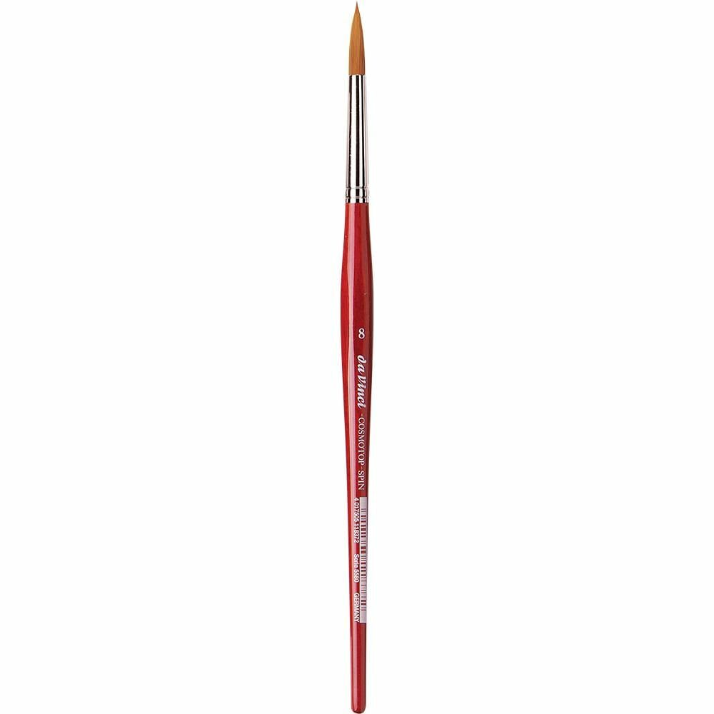 Da Vinci 5580 Serisi Fırça No:8 Cosmotop Spin Sentetik Yuvarlak Sulu Boya Fırçası