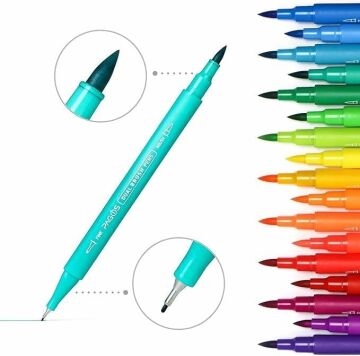 Pagos 120 Renk Dual Brush Su Bazlı Marker Seti