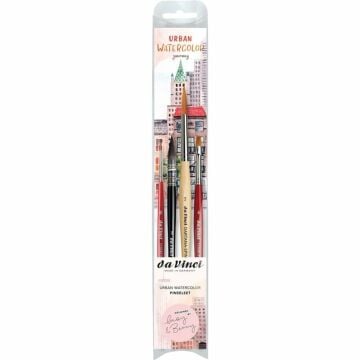 Da Vinci Urban Sulu Boya Seyehat 4 lü Fırça Seti Set No:5601