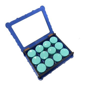 HOKKA 12'li Ahşap Kutulu Set MAVİ