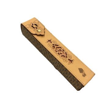 İRAN KALEMLİK Kumaş Mıknatıslı 28 cm AÇIK KAHVE