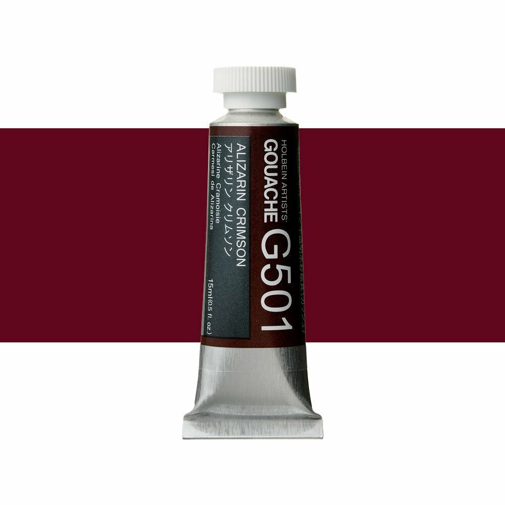 Holbein Guaj Boya 15 ml G501 Alizarin Crimson