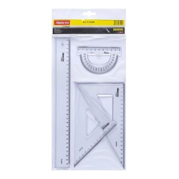 Aristo College Geometry - Cetvel Set 4 Parça - 23509
