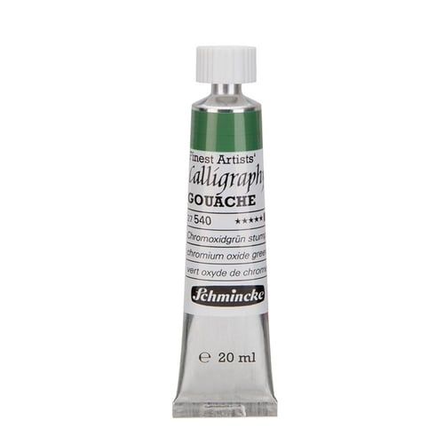 Schmincke 540 chromium oxide green calligraphy Gouache artist guaj Boya 20 ml