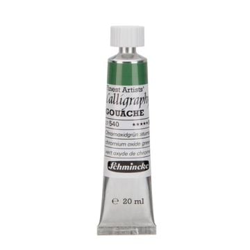 Schmincke 540 chromium oxide green calligraphy Gouache artist guaj Boya 20 ml