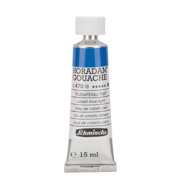 Schmincke 470 Cobalt Blue Light Horadam Gouache Boya 15 ml Seri 4