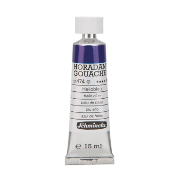 Schmincke 474 Helio Blue Horadam Gouache Boya 15 ml Seri 1