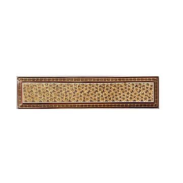 İRAN AHŞAP KALEMLİK SEDEF KAKMA Yıldız Desenli 30 CM