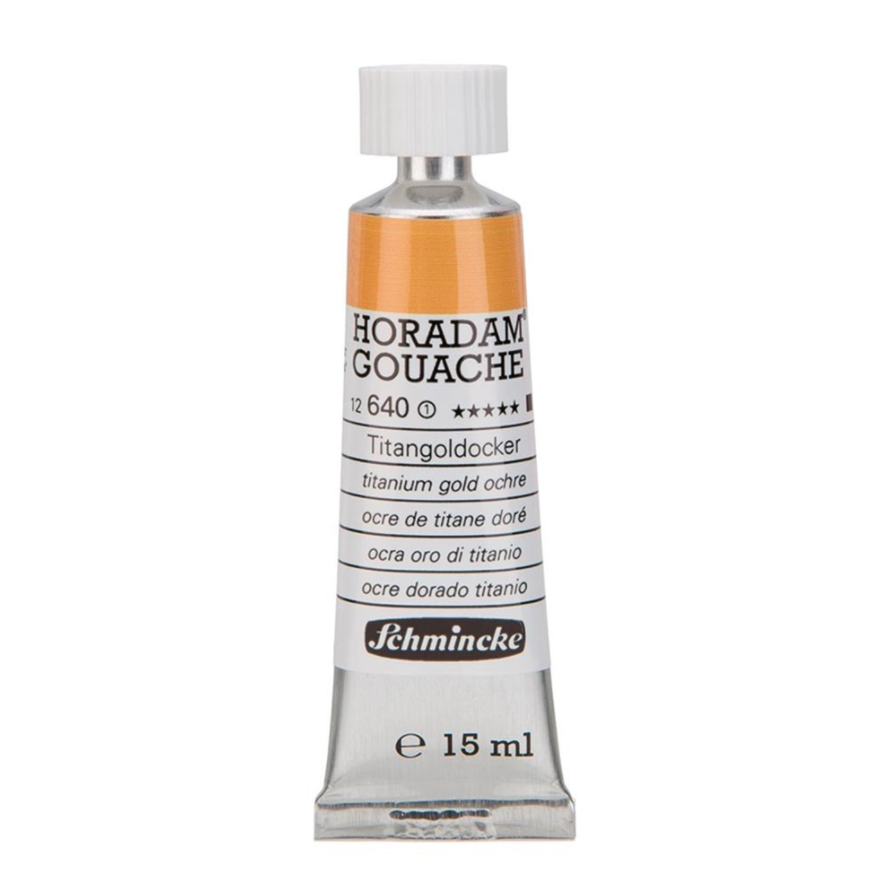 Schmincke 640 Titanium Gold Ochre Horadam Gouache Boya 15 ml Seri 1