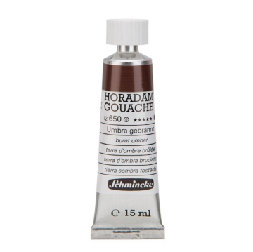 Schmincke 650 Burnt Umber Horadam Gouache Boya 15 ml Seri 1